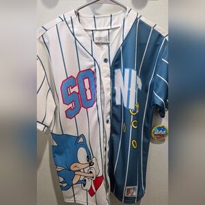 Kids Baseball Jersey - Blue and White